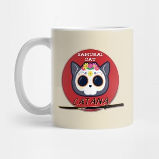 Catana Samurai Cat Mug